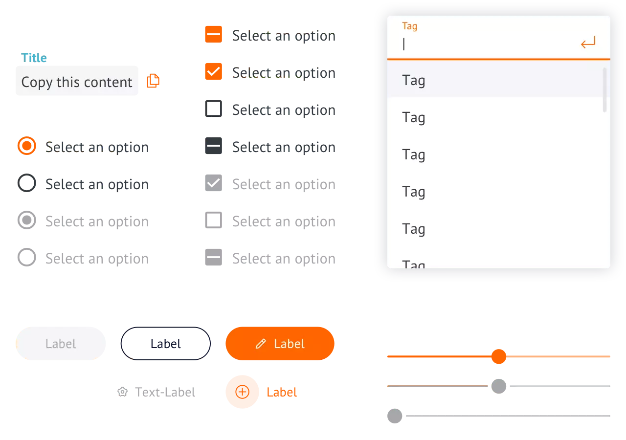 Osram Lightelligence design system components 1