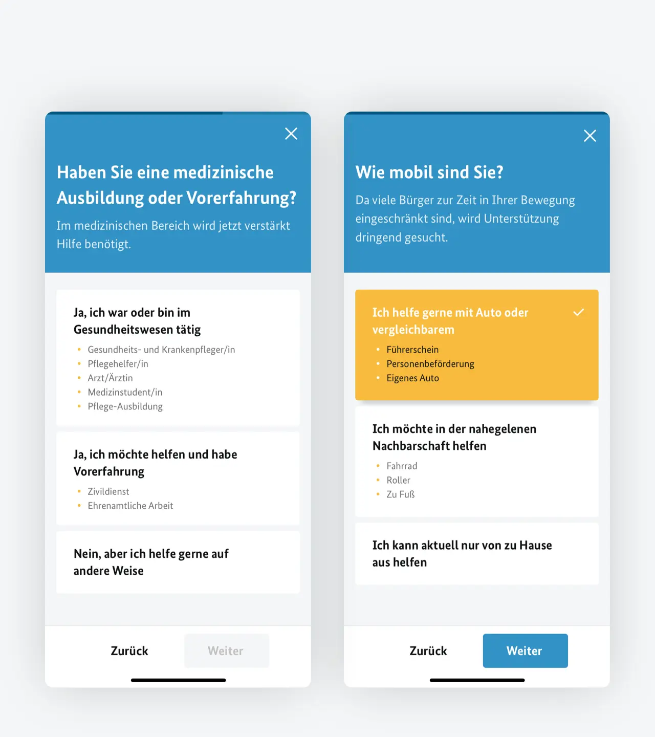 Zusammen gegen Corona screens 3
